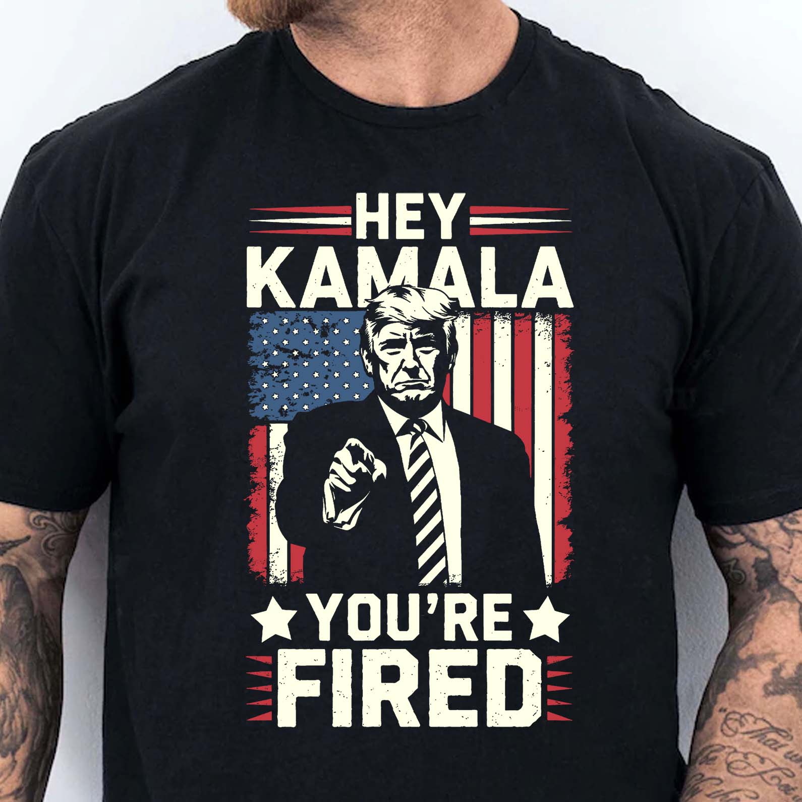 Kamala You're Fired , Trump Won, Funny Trump Election Shirt, Trump 47th President Shirt Dark T1738 - GOP