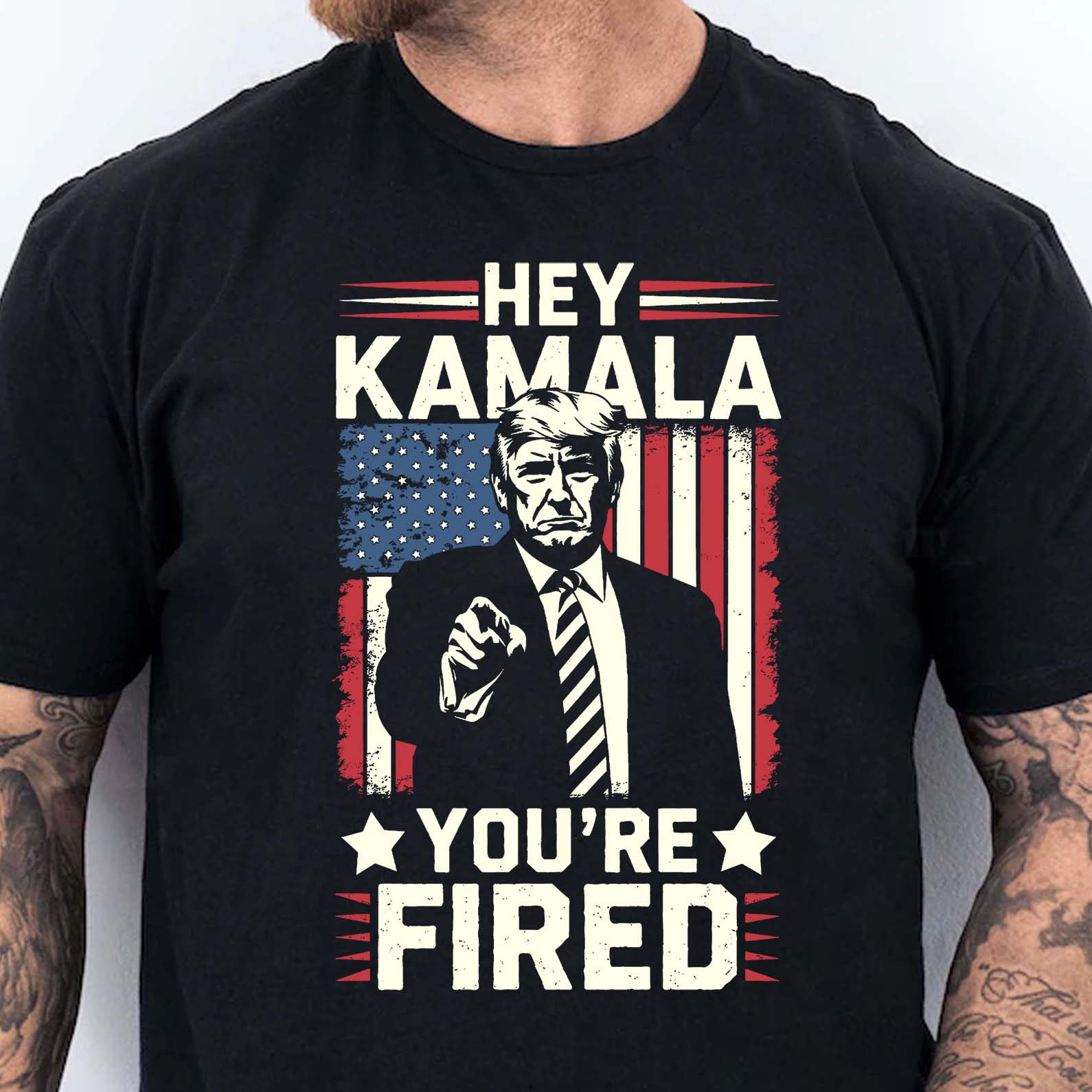 Kamala You're Fired , Trump Won, Funny Trump Election Shirt, Trump 47th President Shirt Dark T1738 - GOP