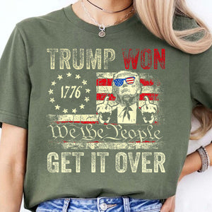 Trump We Won, Funny Trump Winning Election Shirt, Trump 47th President Shirt Dark T1723 - GOP