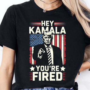 Kamala You're Fired , Trump Won, Funny Trump Election Shirt, Trump 47th President Shirt Dark T1738 - GOP