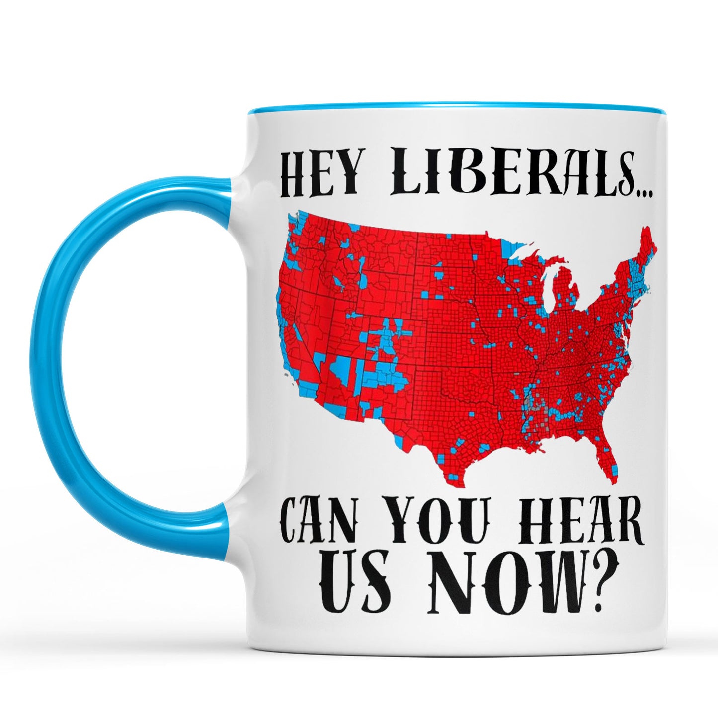 Trump Victory Map, MAGA Trump Can You Hear Us Now Coffee Mug, Red Trump Map 2024 Coffee Mug C1823 - GOP