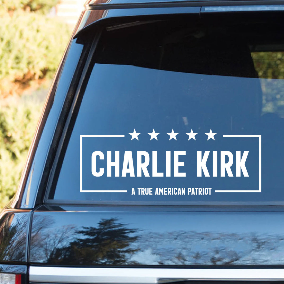 American Patriot Charlie Kirk Decal | Justice For Charlie Kirk Car Decal | Prayers Up for Charlie Sticker 683109