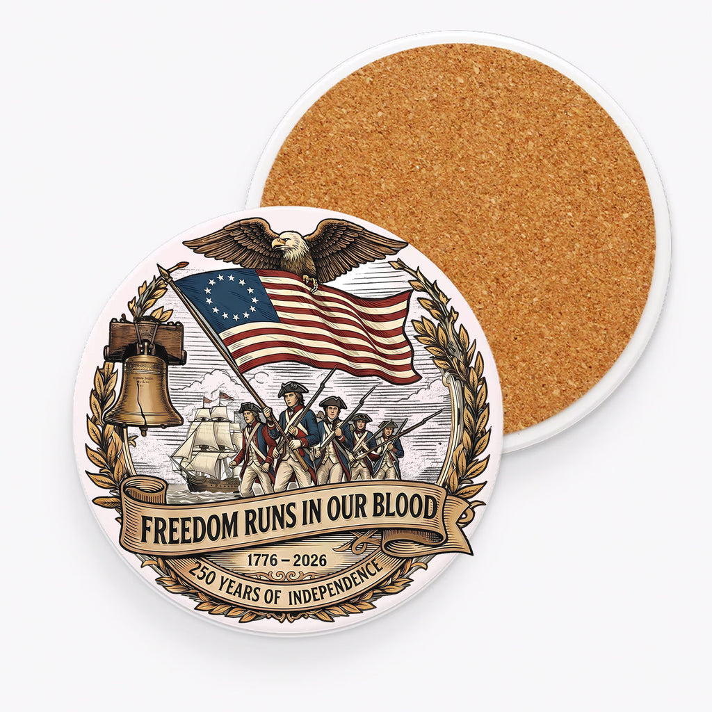 USA 250th Anniversary Ceramic Coaster