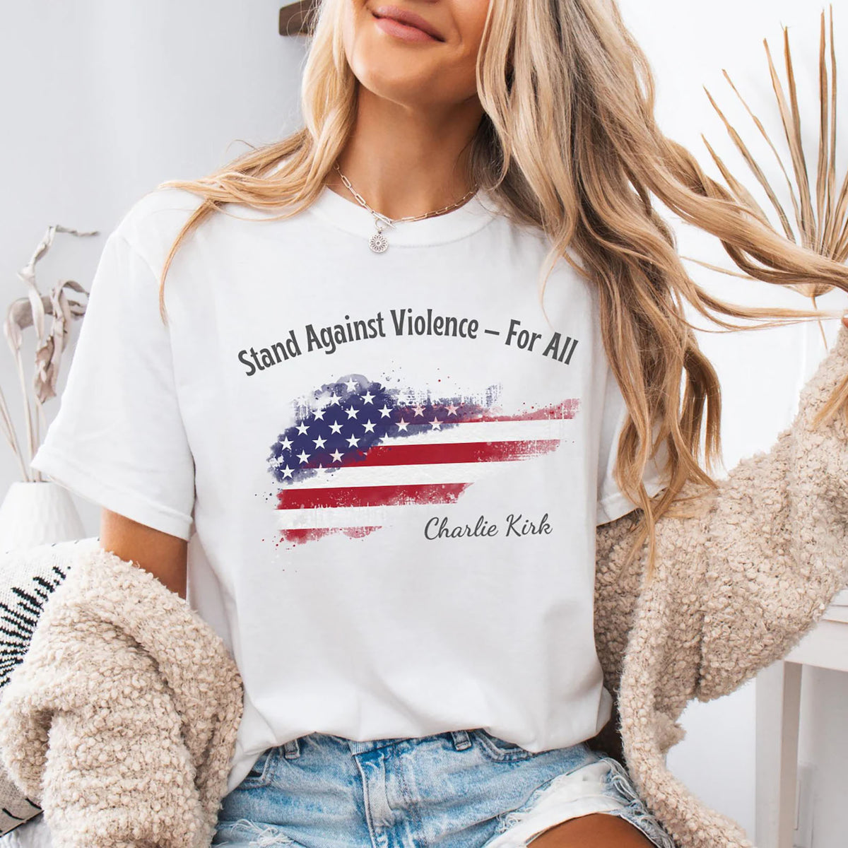 Stand Against For All Shirt, Charlie Kirk Inspired Tee, Human Rights Shirt, Political Shirt, Republican Shirt 682844