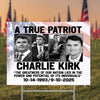 Charlie Kirk Farewell Yard Sign | Justice For Charlie | Charlie Kirk Patriotic Yard Sign, Garden Sign 682851