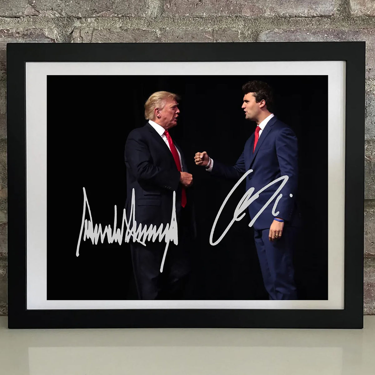 Charlie Kirk Autographed Signed Picture Frame | Donald Trump Free Speech Signature Frame | Political Picture Frame 682868
