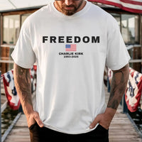 Charlie Kirk Freedom Shirt | Rest In Peace Charlie Kirk | Charlie Kirk Memorial Shirt | Patriotic Bright Shirt 683021