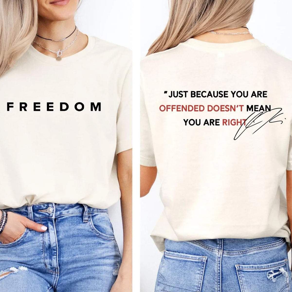 Freedom Charlie Kirk Shirt | Rest In Peace Charlie Kirk Hoodie | Justice for Charlie Kirk Memorial Front & Back Shirt 683022