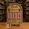 Personalized Books I Read This Year Counter, Custom Books Read Tracker, Book Lovers Gift, Bookshelf Decor, Book Ends, Gift for Readers