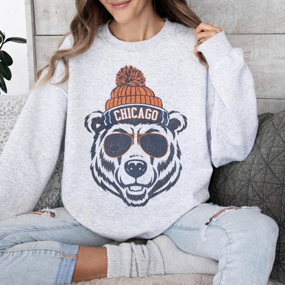 Vintage Chicago Football Sweatshirt | Chicago Game Day Crewneck | Trendy Football Fan Gift | Classic Chicago Style 684156