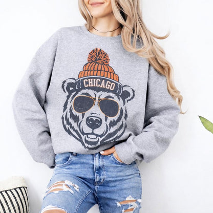 Vintage Chicago Football Sweatshirt | Chicago Game Day Crewneck | Trendy Football Fan Gift | Classic Chicago Style 684156