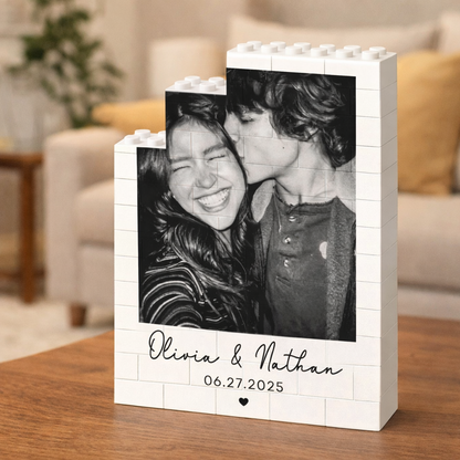 Custom Photo Building Brick Blocks For Couples | Valentines Day Gift | Personalized Anniversary Gift 684207