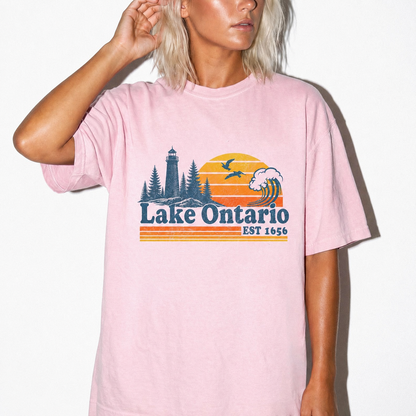 Vintage Lake Ontario Shirt, Retro Canada Travel Tee, Quiet Activism Bright Shirt, Lake Lover Gift 686114 WFD