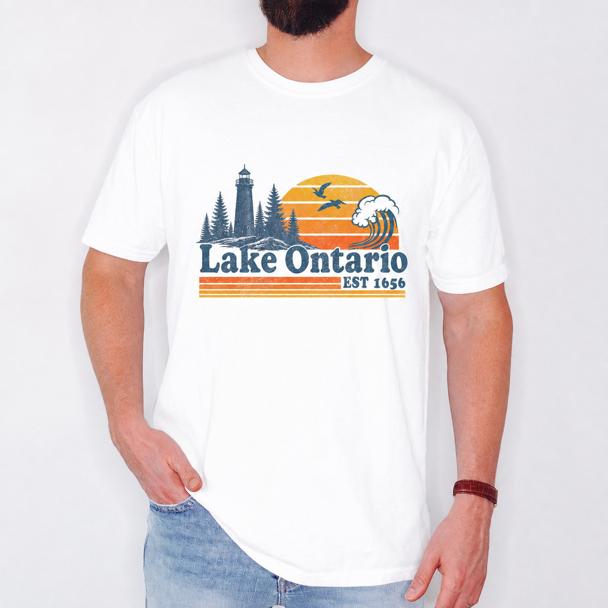 Vintage Lake Ontario Shirt, Retro Canada Travel Tee, Quiet Activism Bright Shirt, Lake Lover Gift 686114 WFD