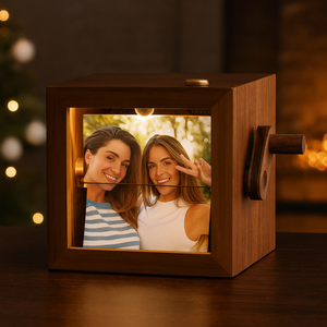 Friend Photo Flipbook Frame, Bestie Personalized Photo Box With Light, Picture Box Friendship Gift For Her, Bff Home Decor, Soul Sister Gift 683865