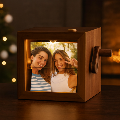 Friend Photo Flipbook Frame, Bestie Personalized Photo Box With Light, Picture Box Friendship Gift For Her, Bff Home Decor, Soul Sister Gift 683865