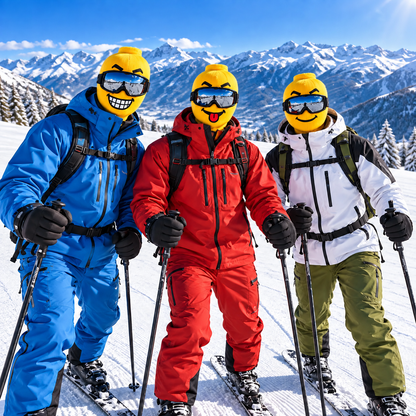 Funny Cheeky Emoji Balaclava Ski Mask, Smiley Face Winter Mask, Novelty Snowboard Skiing Gift 686507 WFD