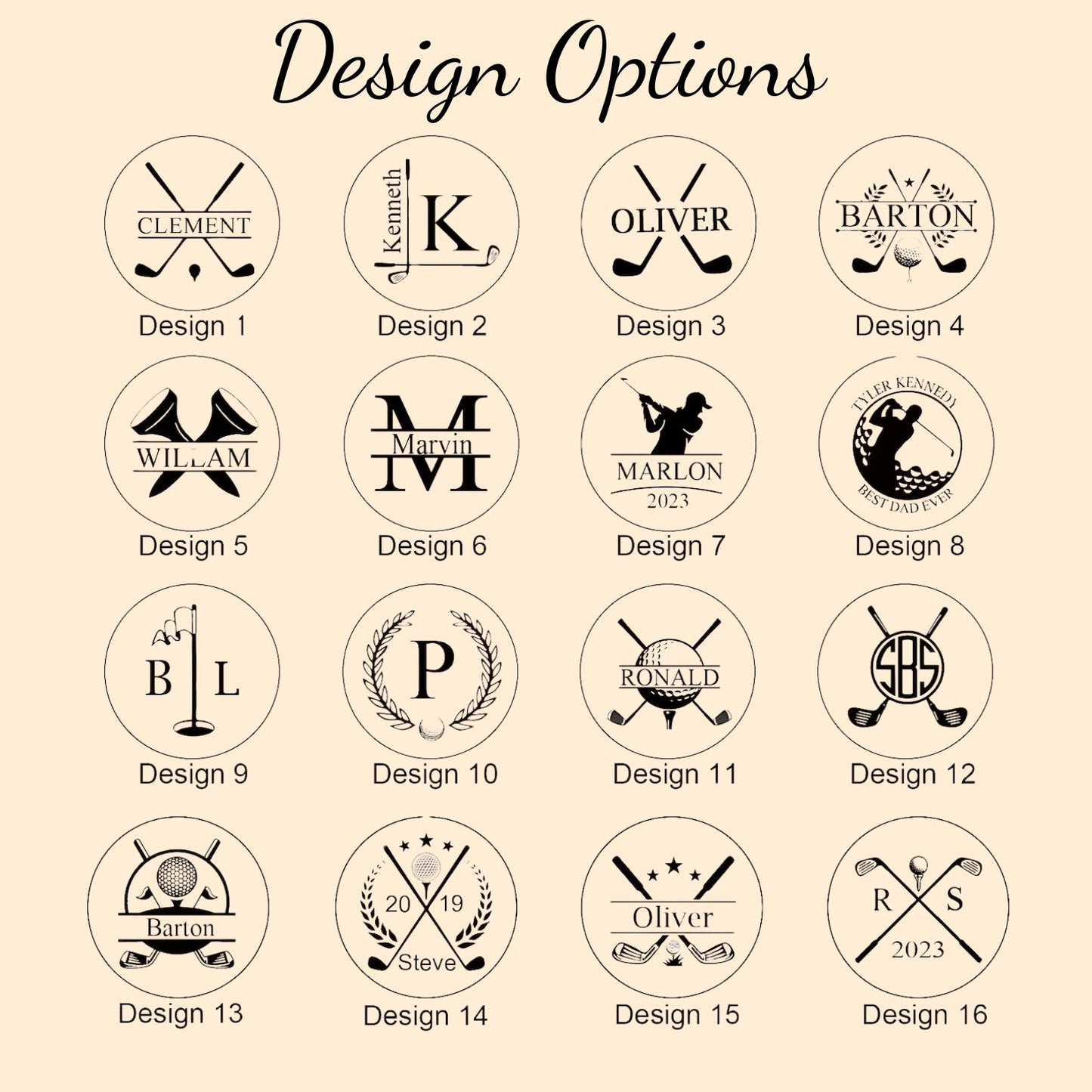 Personalized Leather Golf Bag Tag | Mini Golf Tee Holder | Engraved Leather Golf Accessories 683712