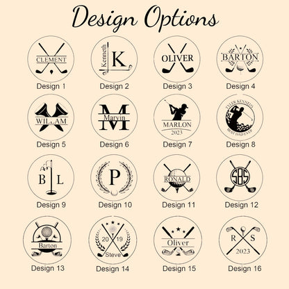 Personalized Leather Golf Bag Tag | Mini Golf Tee Holder | Engraved Leather Golf Accessories 683712