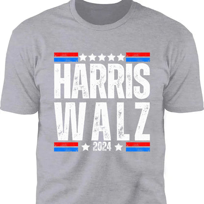 Harris Walz 2024 Shirt | Kamala Harris 2024 Shirt | Tim Walz Shirt | Democrat Shirt Dark T1252 - KH2