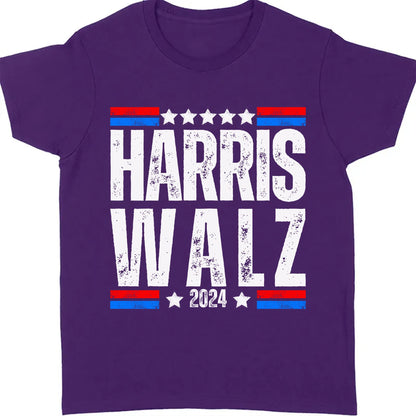 Harris Walz 2024 Shirt | Kamala Harris 2024 Shirt | Tim Walz Shirt | Democrat Shirt Dark T1252 - KH2