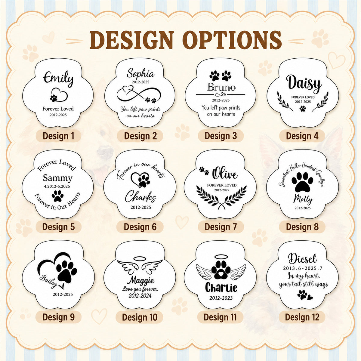Personalized Pet Hair Memorial Leather Keychain, Custom Name Paw Print Fur Keepsake, Pet Loss Gift 686661 WFD