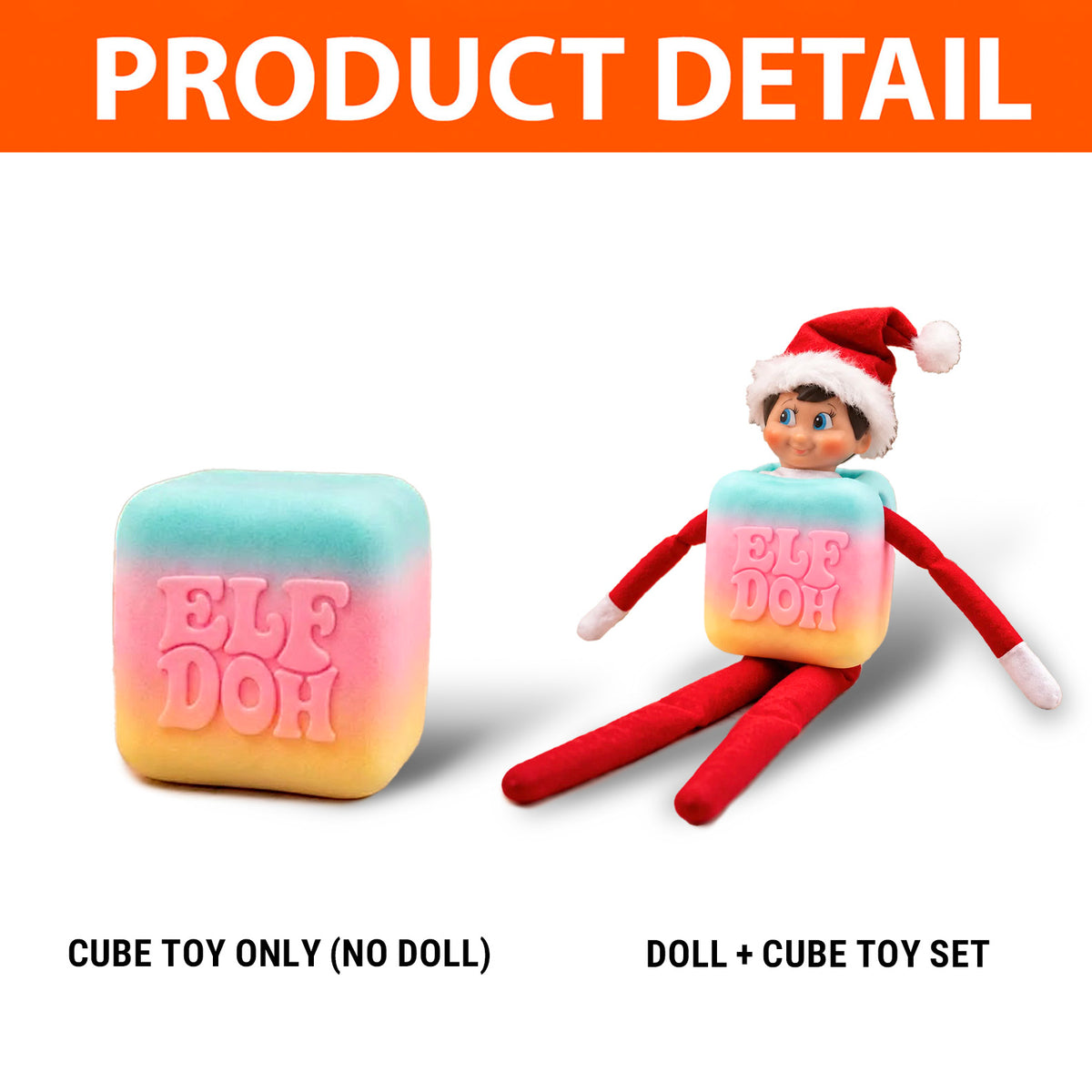 ElfDoh Squishy Inspired Costume, Christmas Elf Accessory, Funny Holiday Gift 686671 WFD