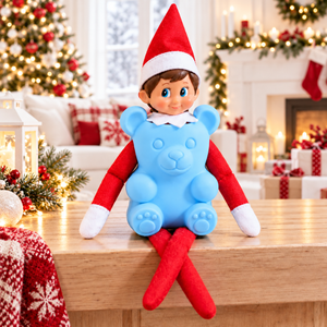 Elf Doh Costume Accessory, 3D Teddy Bear Elf Costume, Funny Christmas Elf Doll Outfit Accessories 686686 WFD