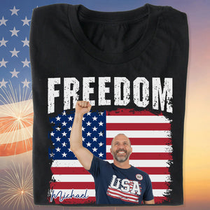 Upload Photo Freedom Shirt | Charlie Kirk Shirt | Gifts For Patriots - 683195