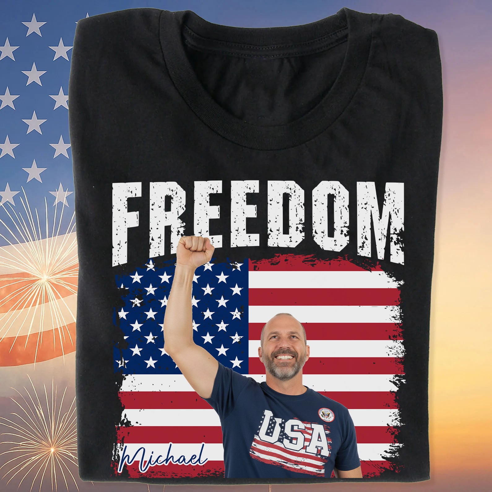 Upload Photo Freedom Shirt | Charlie Kirk Shirt | Gifts For Patriots - 683195