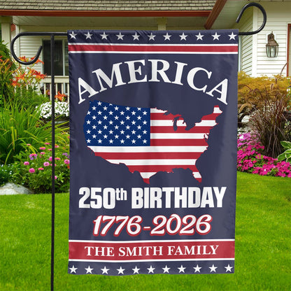 Happy 250 Years Birthday USA Flag | America Anniversary Flag | Patriotic 4th of July Flag | Independence Day House Flag Garden Flag 682485