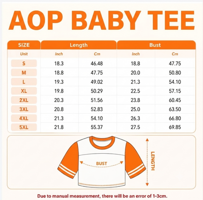Personalized Bikini Body AOP Baby Tee, Novelty Summer Beach Baby Tee, Funny Vacation Gift 685650