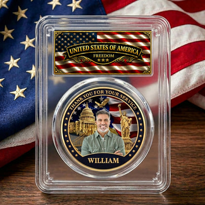 USA 250 Years Of Freedom Commemorative Coin | Patriotic Celebration 4th Of July Coin 684723