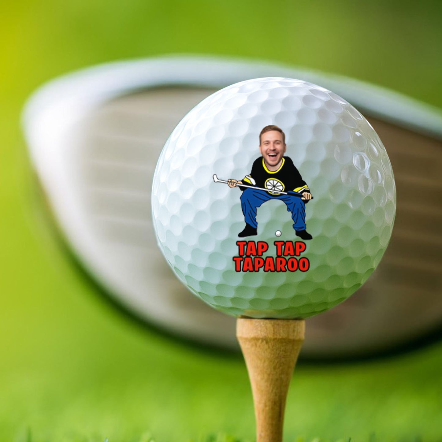 Custom Face Photo Funny Golf Balls for Men, Adult Humor Novelty Golfer Gift Set for Dad or Golf Lovers 684019