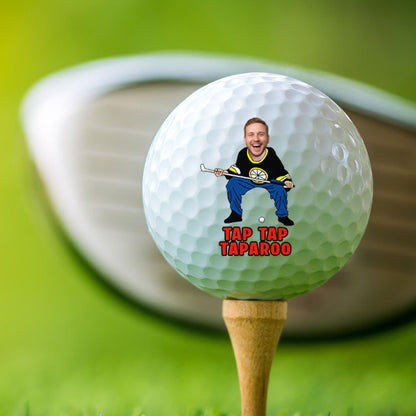 Custom Face Photo Funny Golf Balls for Men, Adult Humor Novelty Golfer Gift Set for Dad or Golf Lovers 684019
