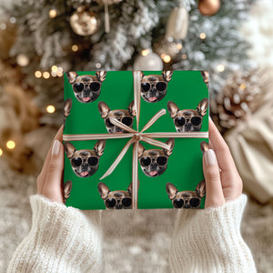 Personalised With ANY Face Wrapping Paper | Funny Heads Print, Unique Novelty Gift Wrap | Custom Christmas Gift Ideas for Friends, Family, Dog Lovers 681843