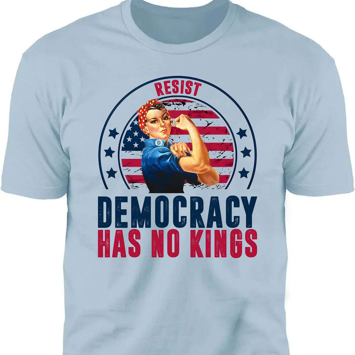 Resist Democracy Has No Kings Shirt | Anti-Trump Protest Shirt | Patriotic Democracy Shirt | No Kings in America Shirt 682476