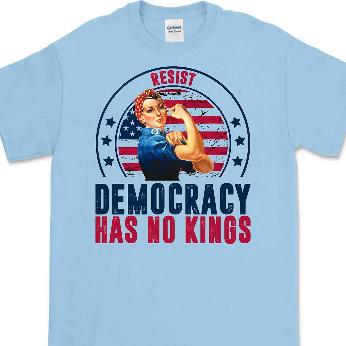 Resist Democracy Has No Kings Shirt | Anti-Trump Protest Shirt | Patriotic Democracy Shirt | No Kings in America Shirt 682476