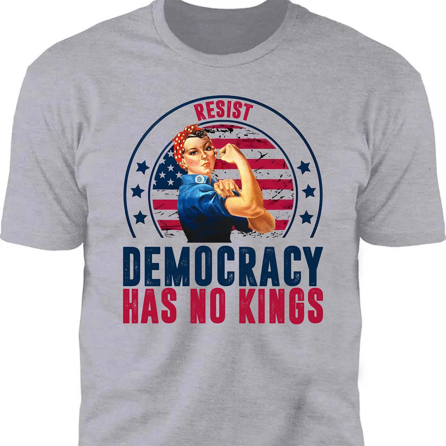 Resist Democracy Has No Kings Shirt | Anti-Trump Protest Shirt | Patriotic Democracy Shirt | No Kings in America Shirt 682476