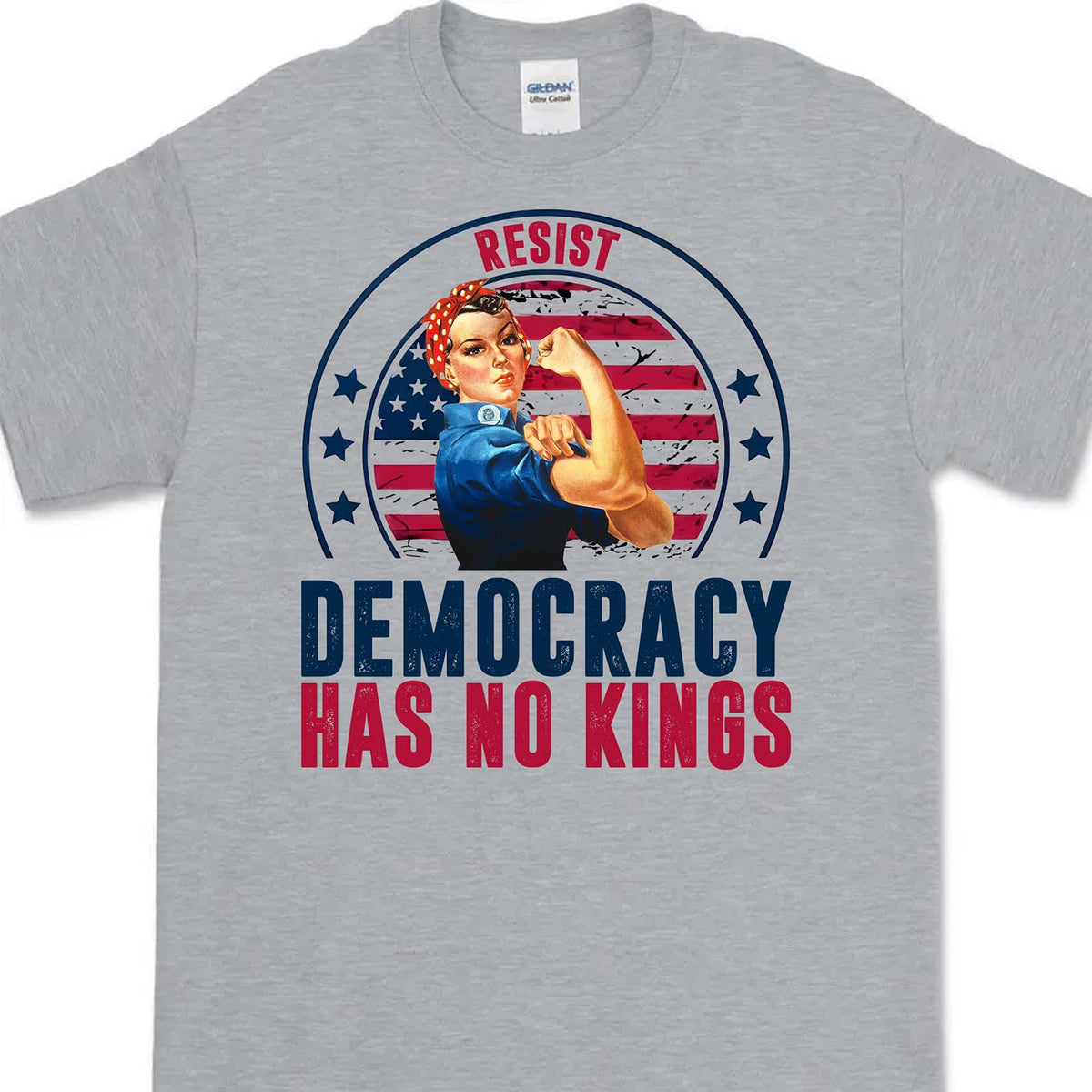 Resist Democracy Has No Kings Shirt | Anti-Trump Protest Shirt | Patriotic Democracy Shirt | No Kings in America Shirt 682476