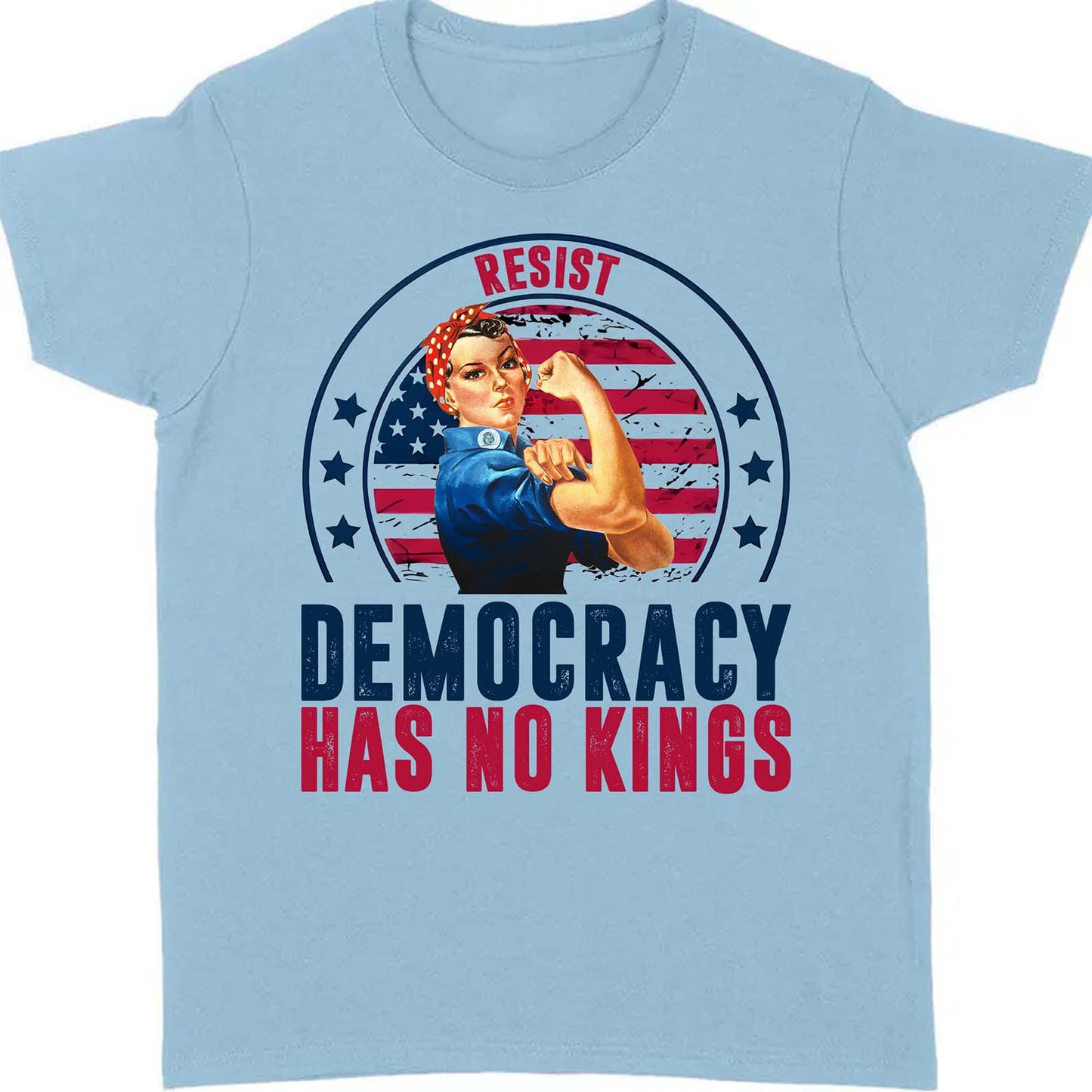 Resist Democracy Has No Kings Shirt | Anti-Trump Protest Shirt | Patriotic Democracy Shirt | No Kings in America Shirt 682476