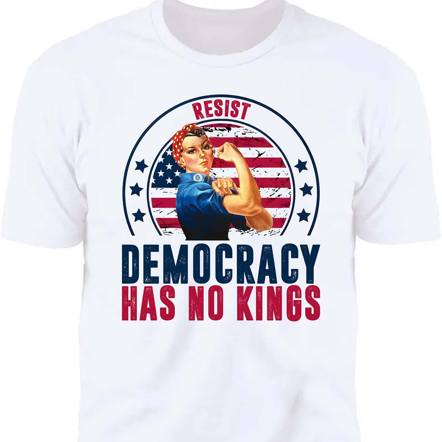 Resist Democracy Has No Kings Shirt | Anti-Trump Protest Shirt | Patriotic Democracy Shirt | No Kings in America Shirt 682476