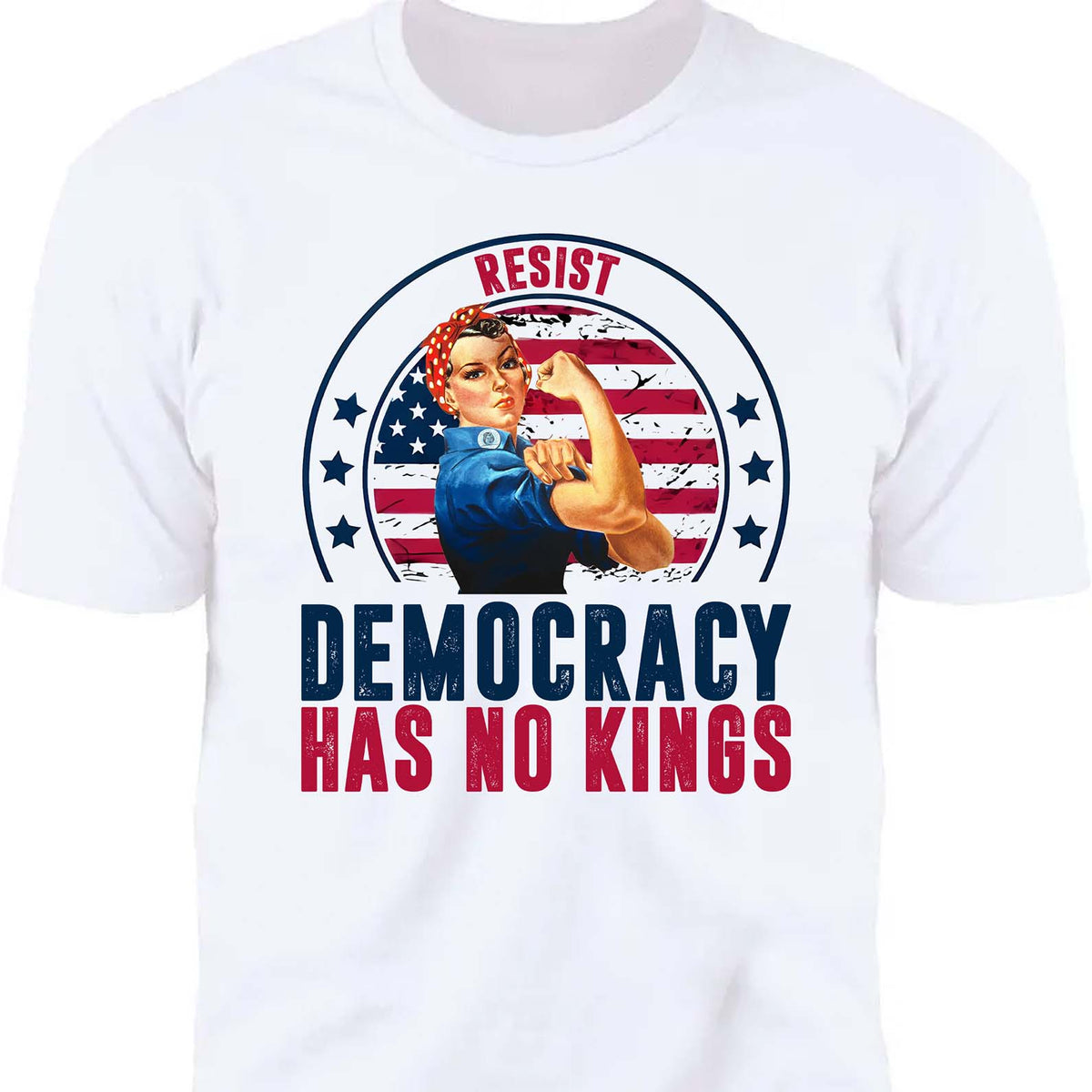 Resist Democracy Has No Kings Shirt | Anti-Trump Protest Shirt | Patriotic Democracy Shirt | No Kings in America Shirt 682476
