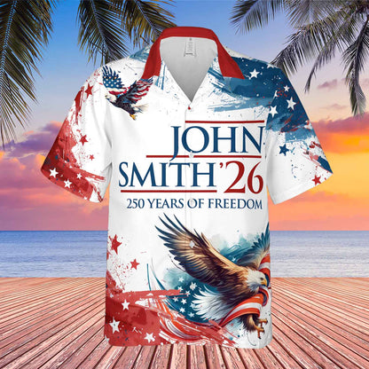 Custom Election Hawaiian Shirt | Personalized Election Hawaiian Shirt | Custom Name Unisex 3D Hawaiian Shirt C1161 - GOP