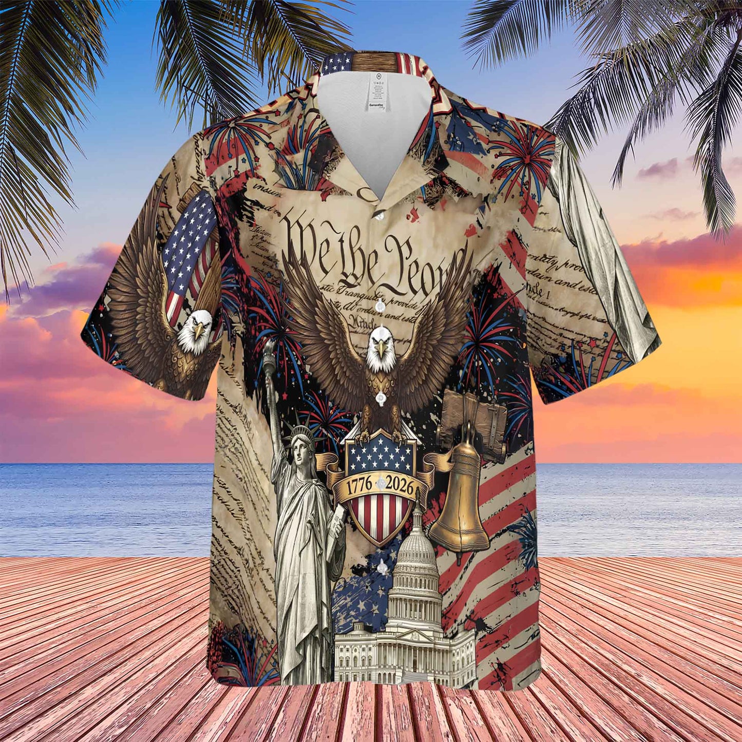 250 Years Faith And Freedom Hawaiian Shirt | US 1776–2026 Hawaiian Shirt |  America AOP Hawaiian Shirt 684225