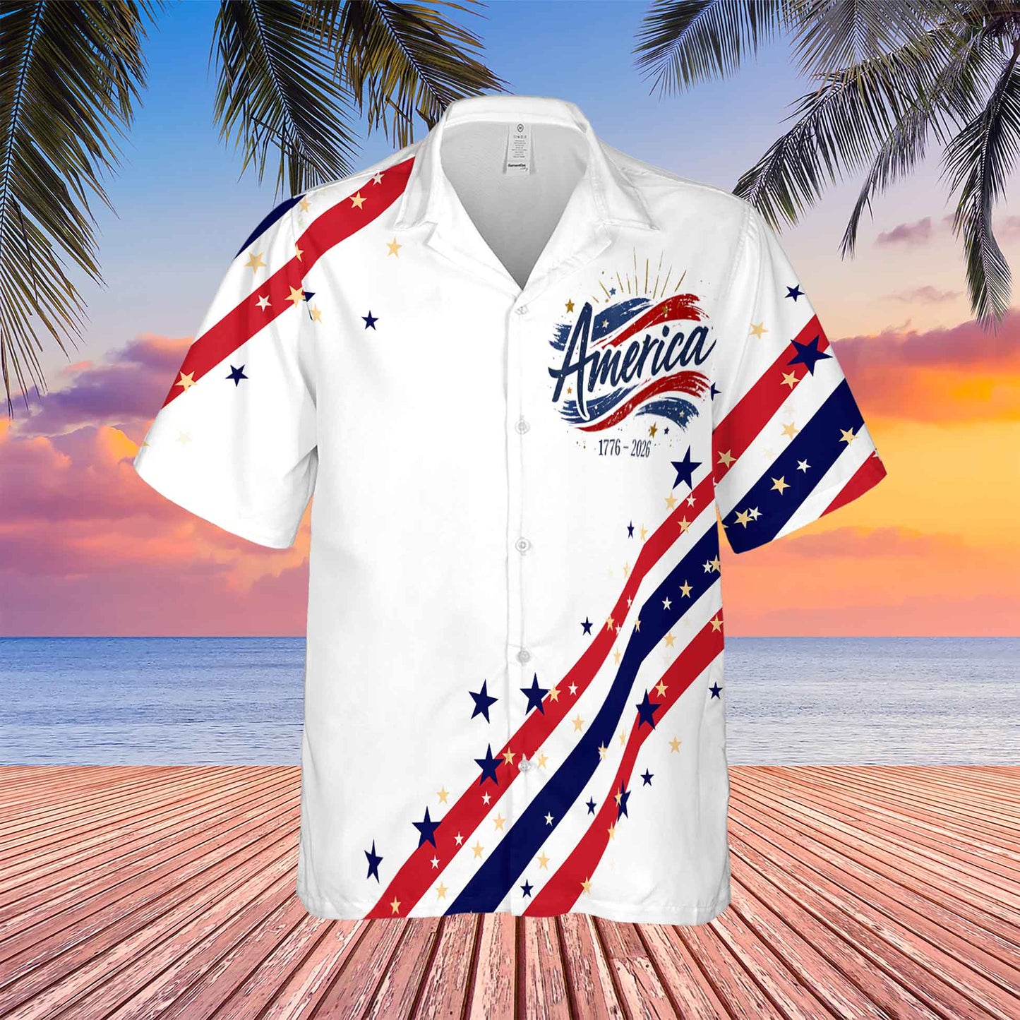 USA Semiquincentennial Since 1776 Hawaiian Shirt, Happy Birthday USA AOP Shirt, Independence Day Shirt 684416