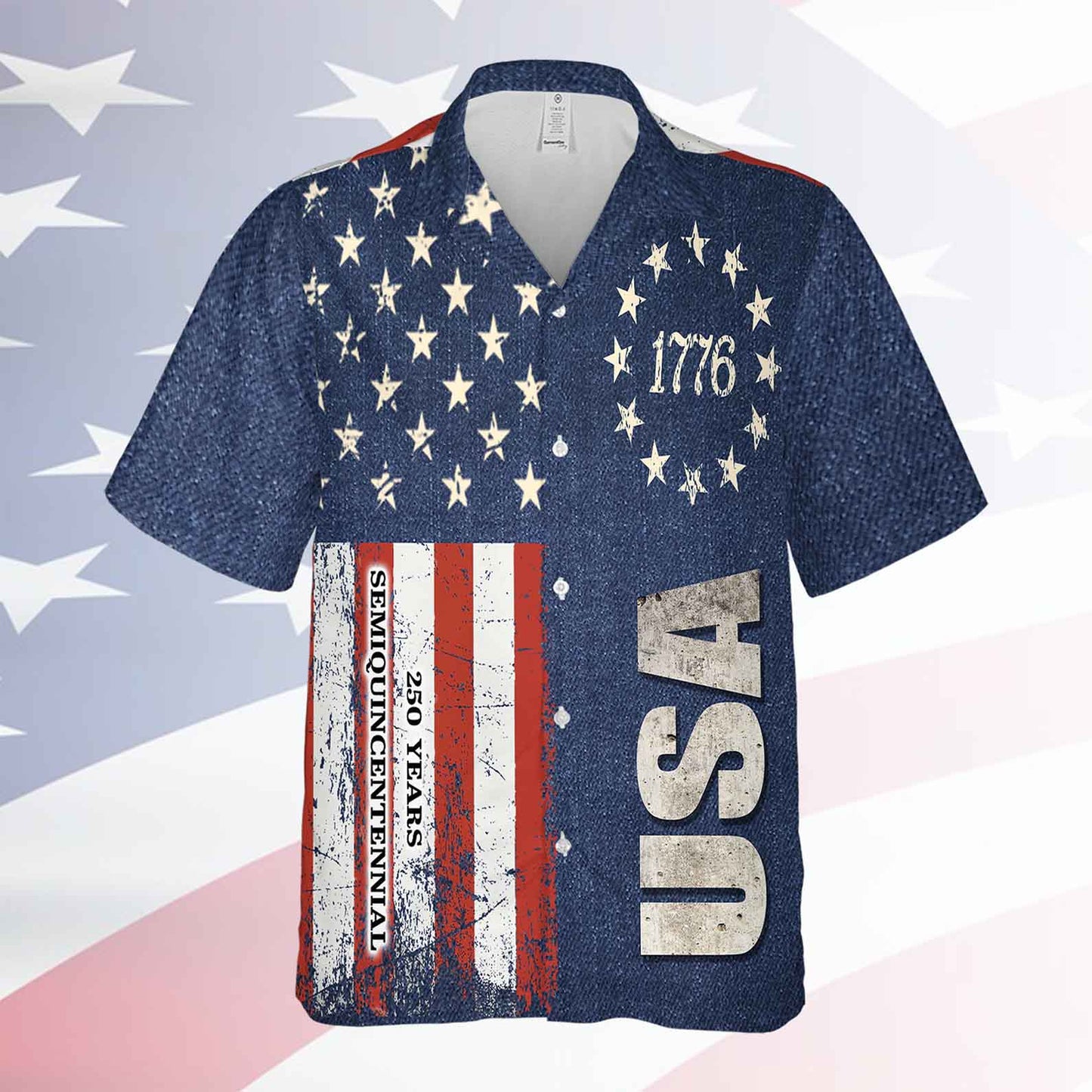 Patriotic 250 Years Hawaiian Shirt, Proud to Be an American AOP Hawaii Shirt, Vintage USA 1776–2026 Shirt 684911