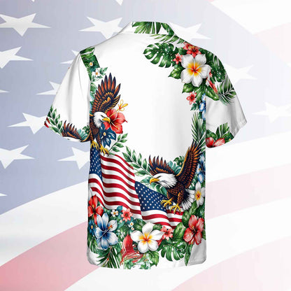 USA 250th Anniversary Hawaiian Shirt, Patriotic Eagle 4th Of July AOP Hawaii Shirt 685256