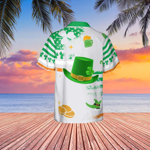 Trump Make St. Patrick's Day Great Again Hawaiian Shirt| St. Patrick's Day 3D Shirt | Trump Funny Hawaiian Shirt 681921- GOP