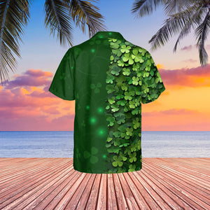 Trump Make St. Patrick's Day Great Again Shamrock Hawaiian Shirt| St. Patrick's Day 3D Shirt | Trump Funny Hawaiian Shirt 681932- GOP